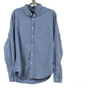 J. Crew Mercantile Flex slim blue buttons down shirt size L